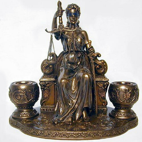 楽天市場】座る正義の女神 テミス（テーミス）彫像 ブロンズ風仕上げ