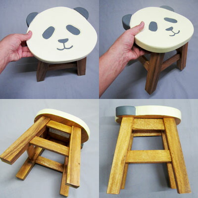 楽天市場】木製 パンダ 椅子 ミニスツール （踏み台）【送料無料