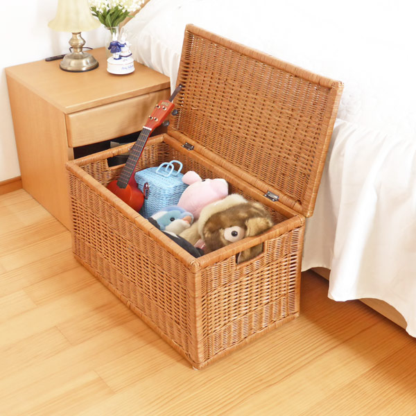 楽天市場】ラッセル 収納ボックス No.7F BR 良質ラタン 大型収納