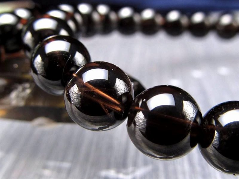 楽天市場】希少【スターモリオン（星彩黒水晶）ブレスレット】約7.5mm