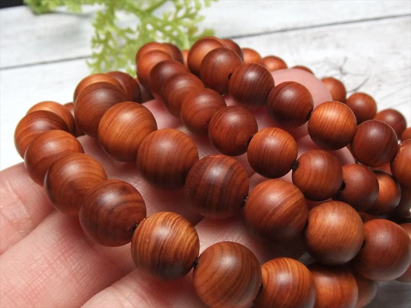 楽天市場】○4A 【崖柏木 ブレスレット】約8mm×23珠前後 ウッドビーズ