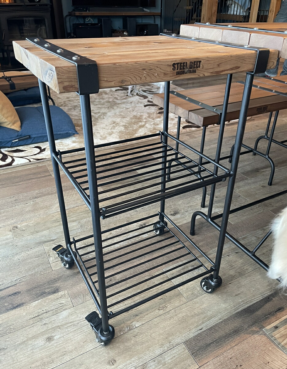 楽天市場】キッチンワゴン サイドテーブル ウォールナット ウッド