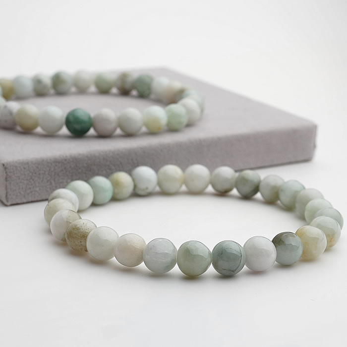 楽天市場】【ミックスカラー】天然本翡翠AA ミャンマー産 7.5mm