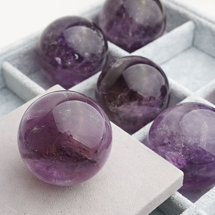 楽天市場】【数量限定】アメジスト 47～52mm 丸玉 スフィア 天然石