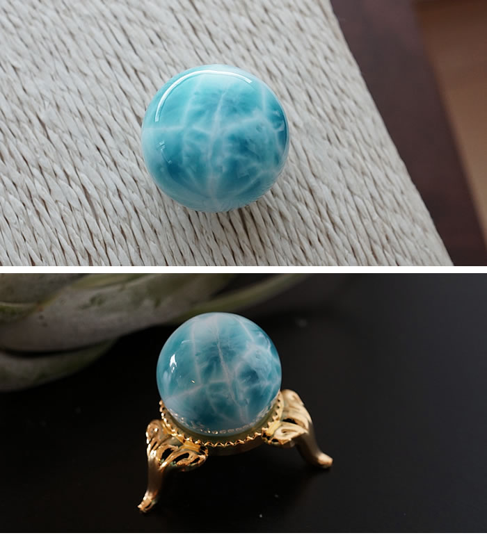 楽天市場】【一点もの/超美色】ラリマーAAAAA 22mm 丸玉 スフィア