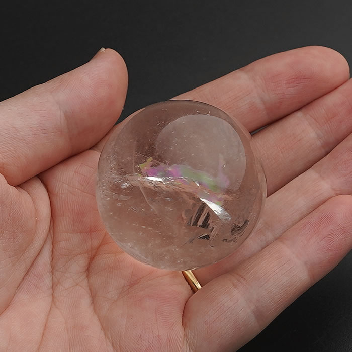 楽天市場】【レインボー入り】ヒマラヤ水晶 丸玉 水晶玉 約35〜38mm 丸