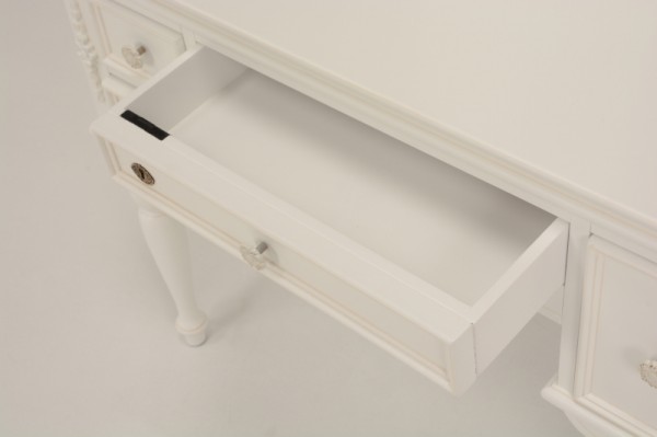 楽天市場】ドレッサーセット ホワイト 三面鏡 白家具 引き出し収納 鍵