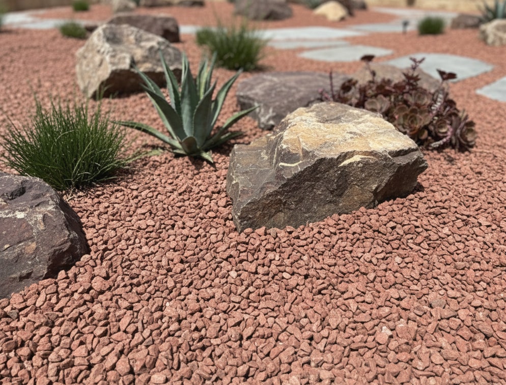 楽天市場】砂利 庭 砂利石 アプリコットオレンジ 200kg ドライガーデン