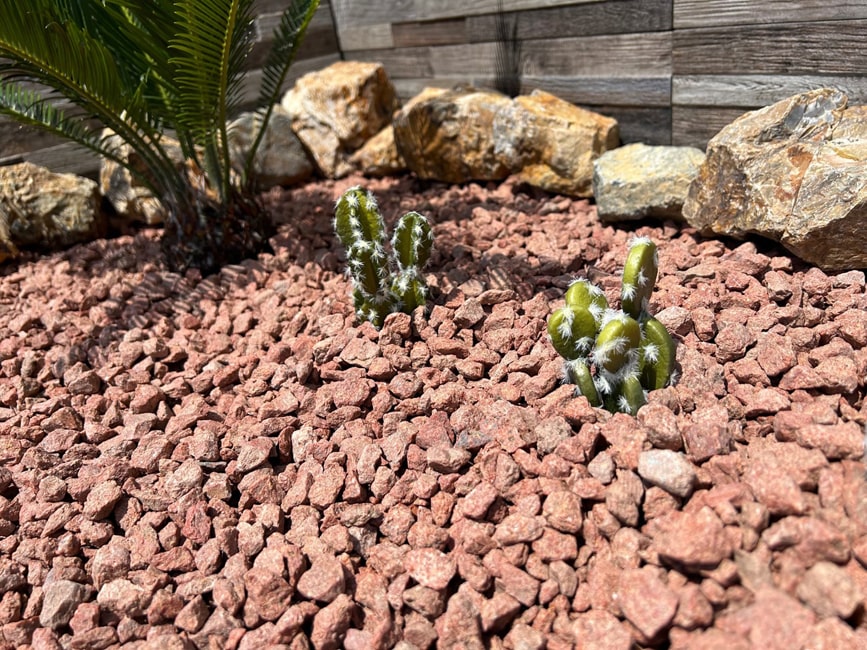 楽天市場】砂利 庭 砂利石 アプリコットオレンジ 200kg ドライガーデン