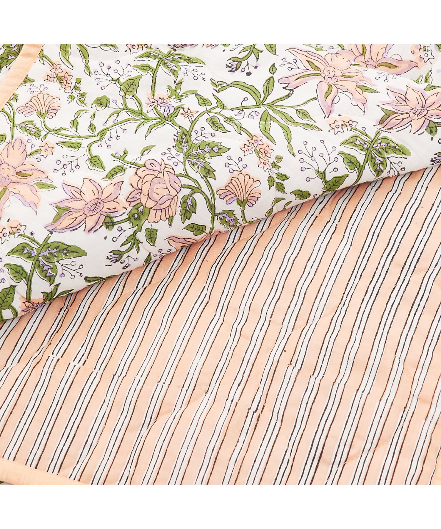 collex｜ブロックプリント キルトブランケット 140*200 | Rakuten