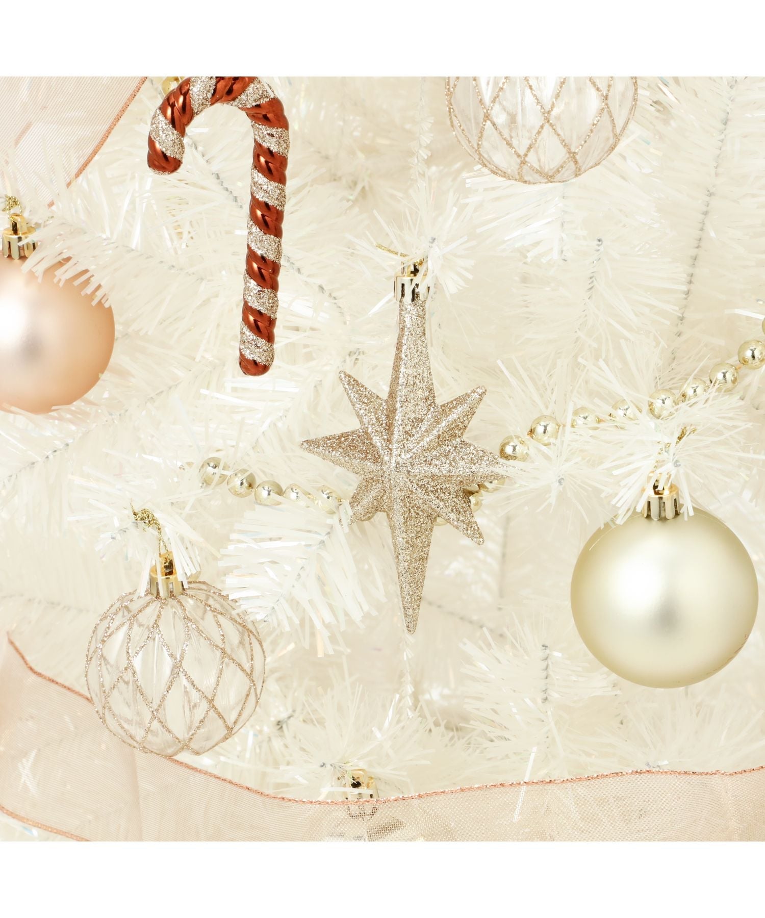 Francfranc｜クリスマスツリー スターターセット 150cm ホワイト