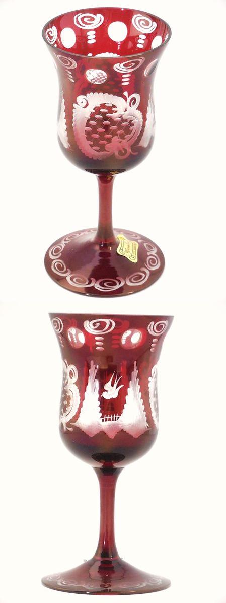 楽天市場】ボヘミアグラス EGERMANN エーゲルマンレッド ワイングラス