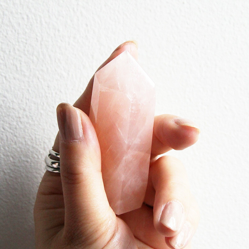 楽天市場】ローズクォーツ ローズクオーツ ポイント 原石 天然石 石