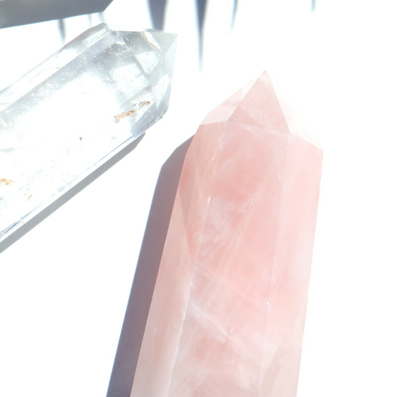 楽天市場】ローズクォーツ ローズクオーツ ポイント 原石 天然石 石