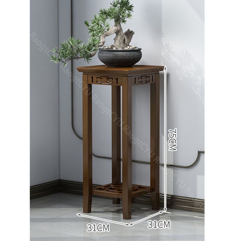 楽天市場】花台 木製 フラワースタンド 玄関 リビング コンパクト 花瓶