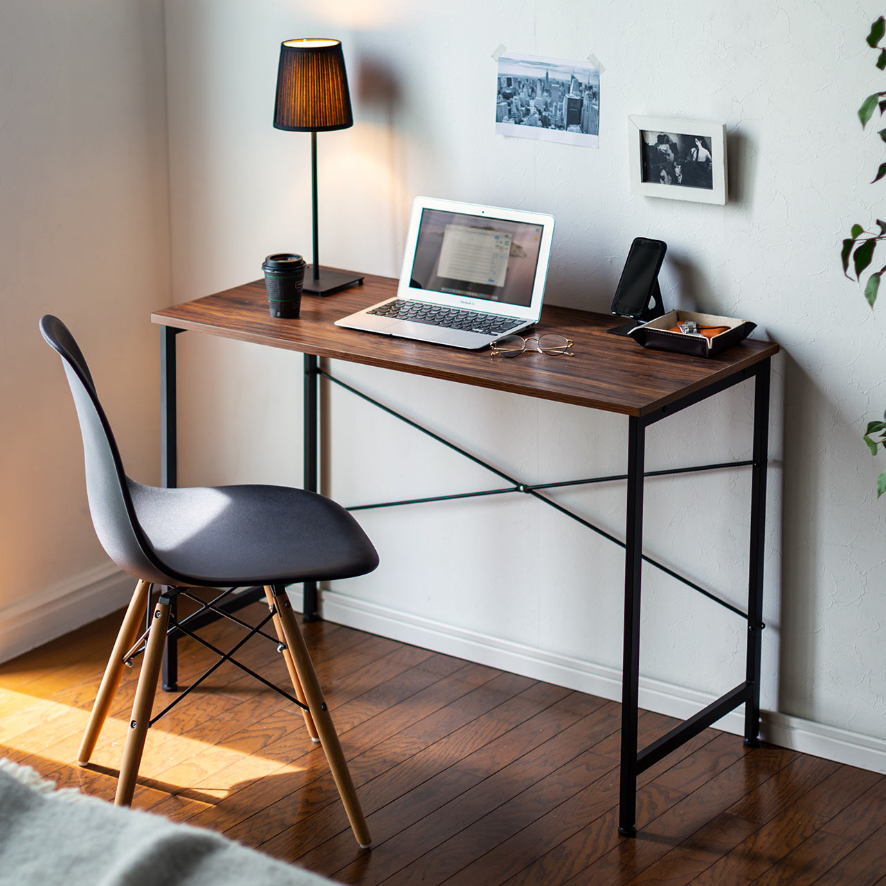 楽天市場】パソコンデスク 幅100cm 奥行45cm デスク おしゃれ 机