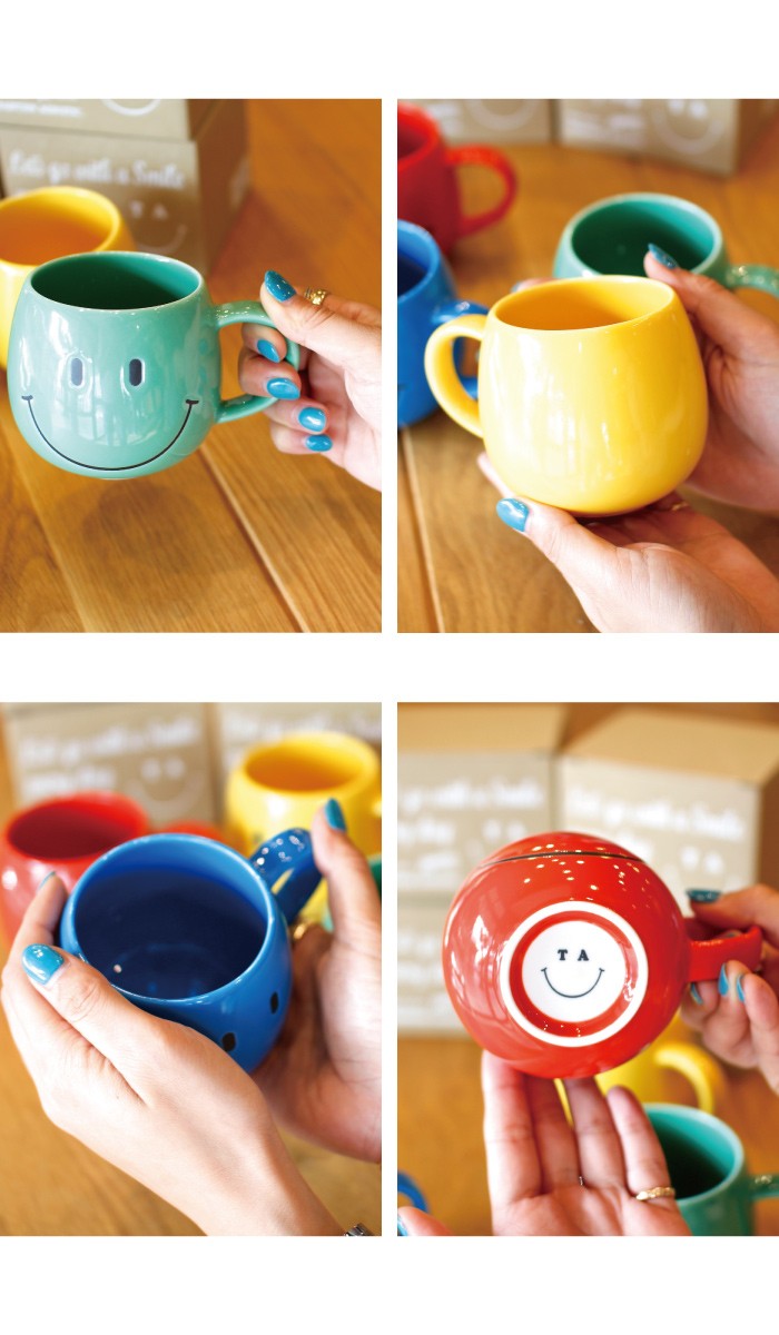 楽天市場】にこちゃん Funny Mug ファニーマグカップ スマイル コップ