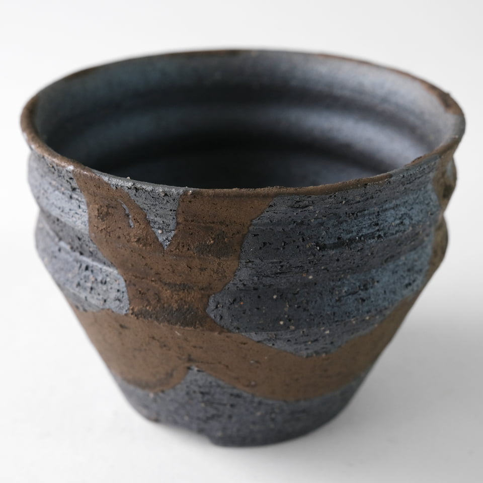 楽天市場】KAMIYAMA 金彩流し【段型 -M-】φ12cm×H9cm かみ山陶器