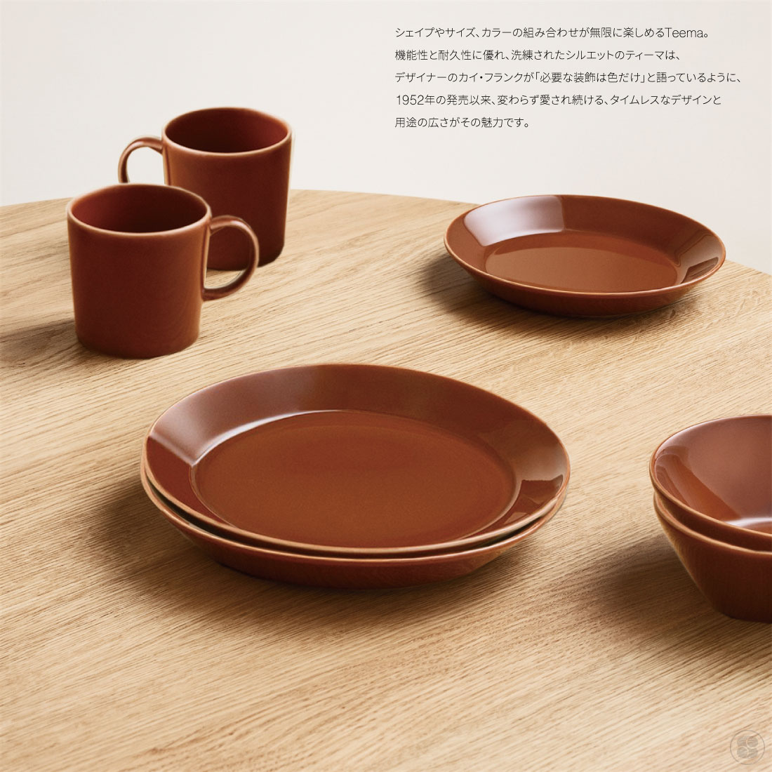 楽天市場】iittala イッタラ Teema 70 years Plate 21cm Vintage Brown