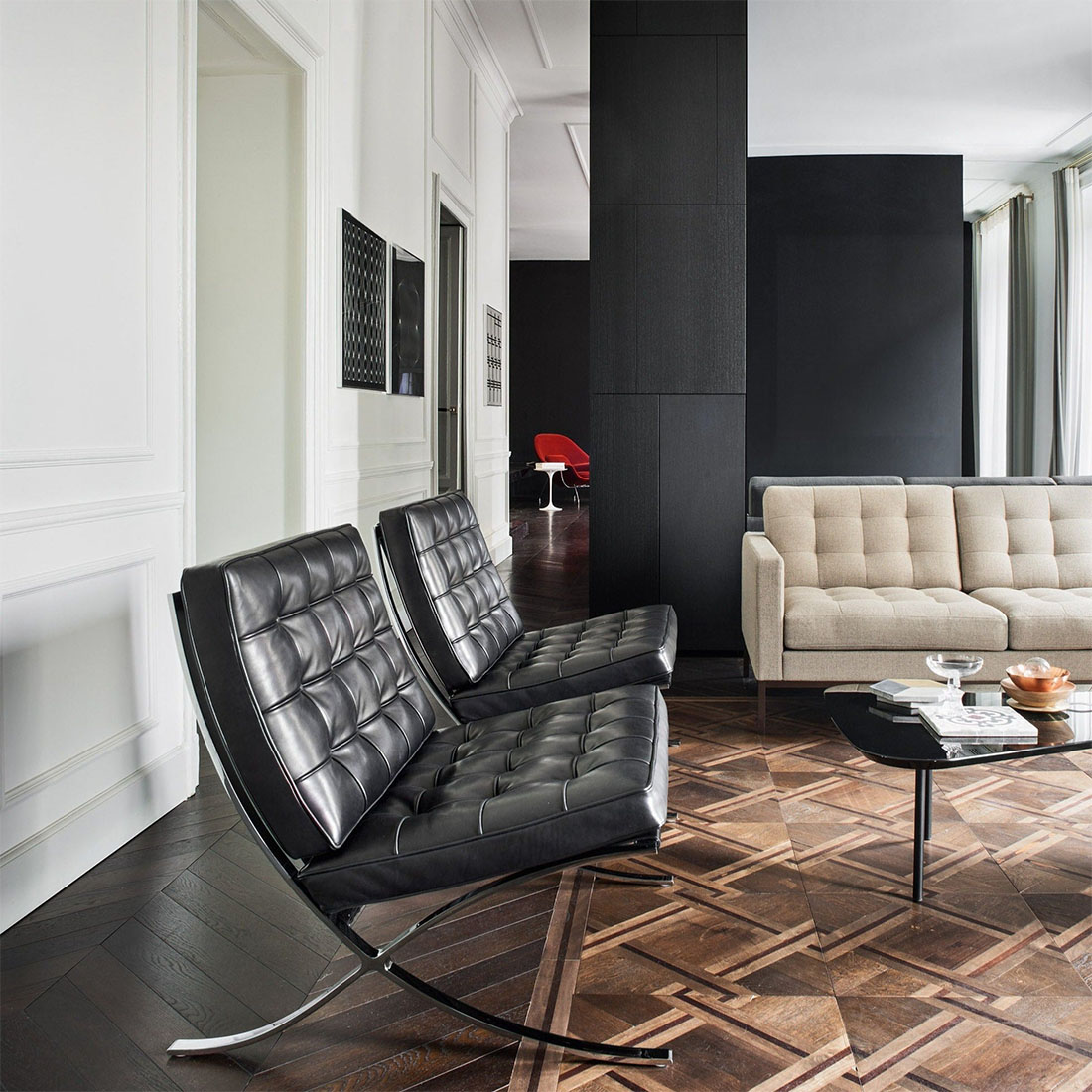 楽天市場】Knoll ノル ノール Barcelona Chair バルセロナチェア