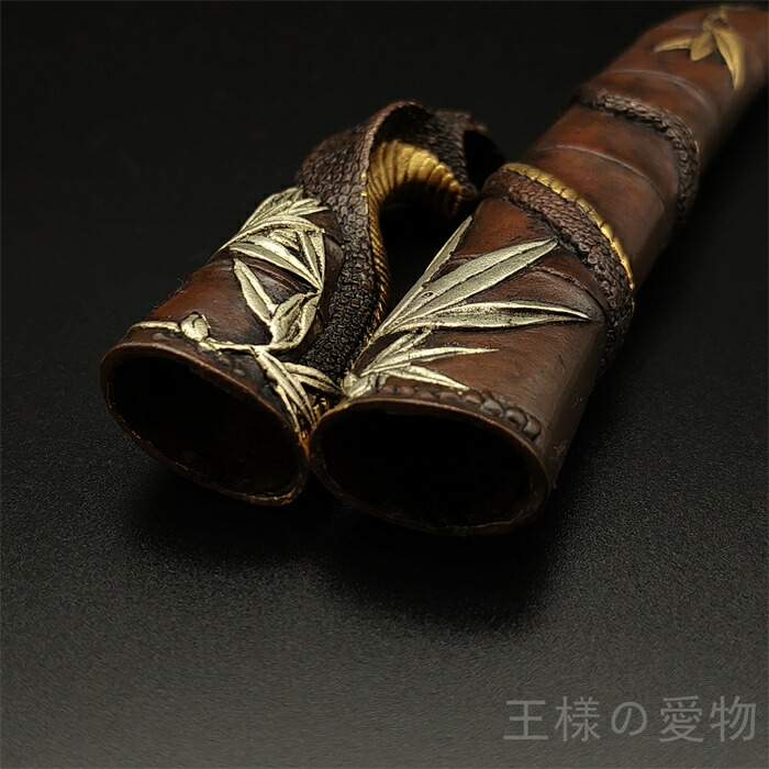 楽天市場】銅製刀装具 短刀拵 柄鞘一式 王蛇の図 絵金銀 金工品 細工
