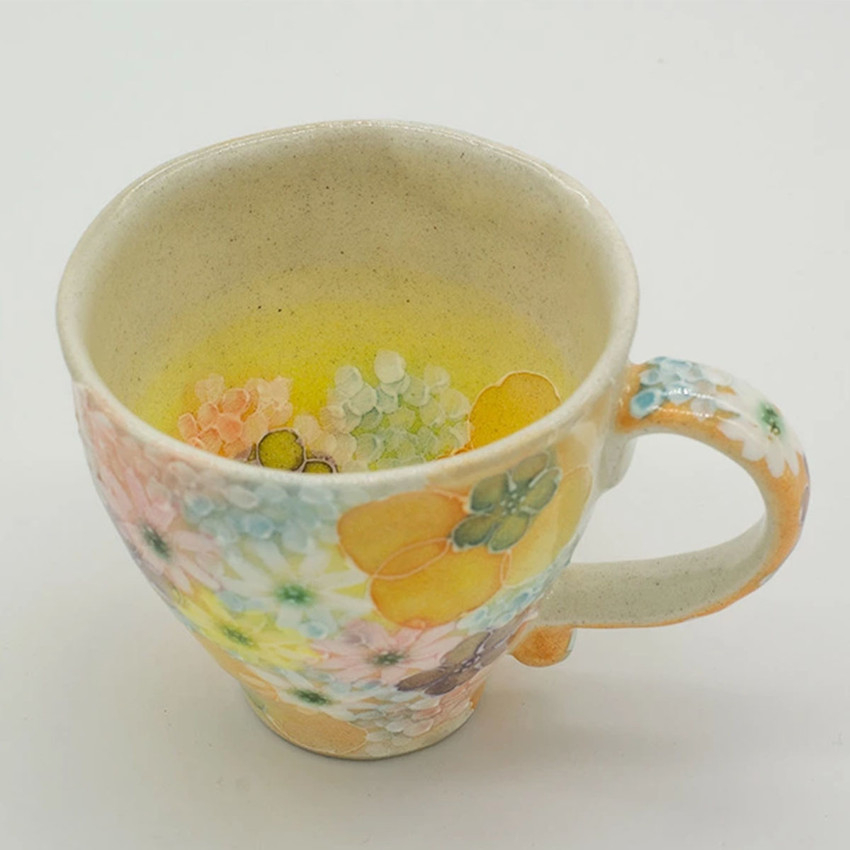 楽天市場】工房ゆずりは作 マグカップ 平安京花 陶器 ギフト 贈り物 花