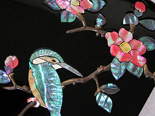 楽天市場】漆器 小箱 螺鈿（らでん） 螺鈿装飾 錆絵花鳥 高岡漆器 小物