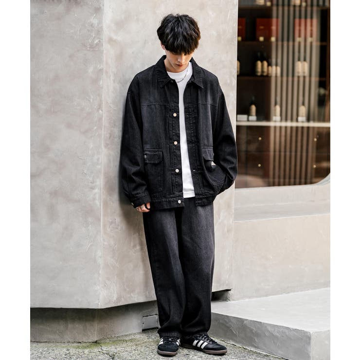 楽天市場】Rocky Monroe セットアップ デニムジャケット ワイドパンツ