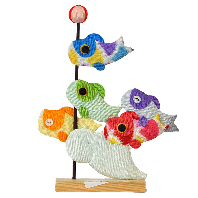 楽天市場】節句 五月人形 ミニ鯉のぼり こどもの日 脇飾り パステル5色