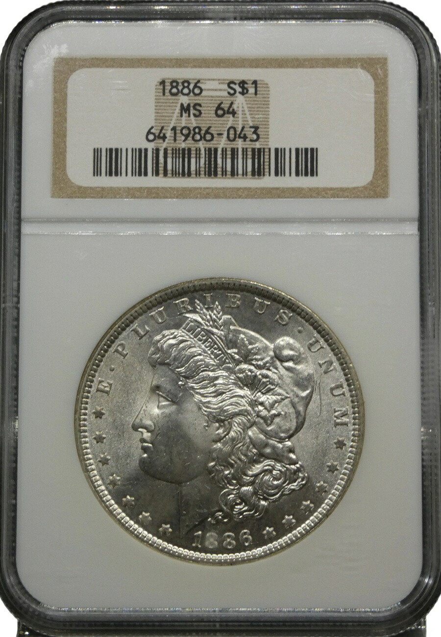 楽天市場】NGC MS64 アメリカ モルガンダラー モルガン1ドル銀貨