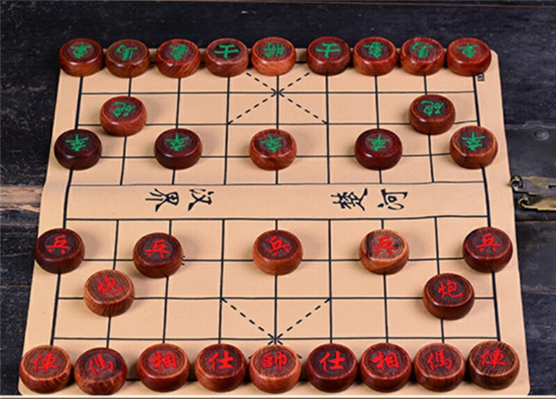 楽天市場】独特の上品 美品 中国象棋 実木製駒 本格的家庭用中国将棋