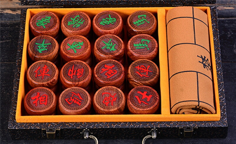 楽天市場】独特の上品 美品 中国象棋 実木製駒 本格的家庭用中国将棋