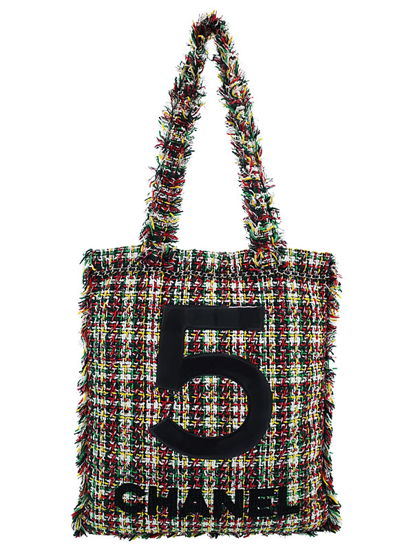 楽天市場】【CHANEL】シャネル『ツイード NO.5 トートバッグ』A91557