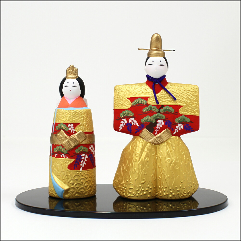 楽天市場】ひな人形 雛祭り 陶器【御所立雛 ひな人形 4-647】京都 日本