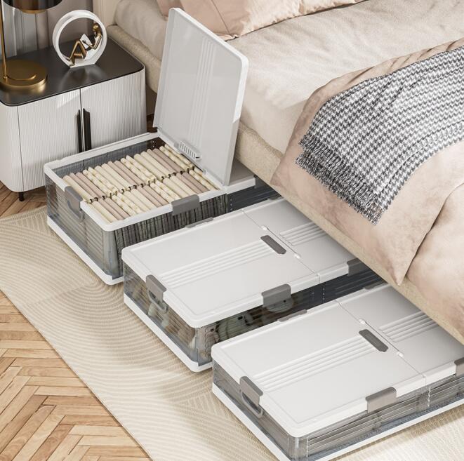 楽天市場】収納ボックス ベッド下 高さ17cm/20.5cm/24cm 折りたたみ 横