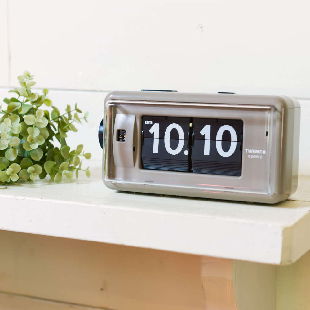 楽天市場】パタパタ 時計 TWEMCO DESK TOP ALARM CLOCK AL-30GYB