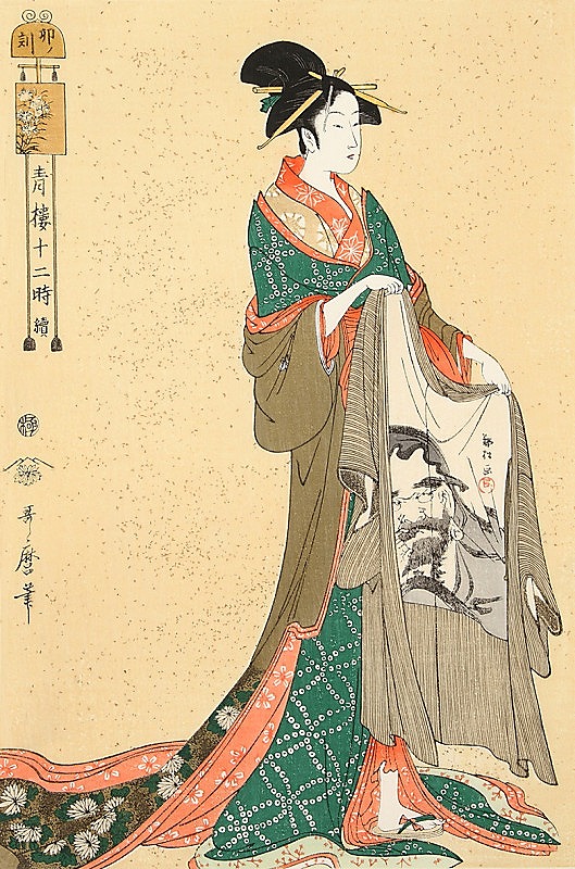 楽天市場】【青楼十二時 卯ノ刻】【喜多川歌麿】【歌麿名作捨遺集