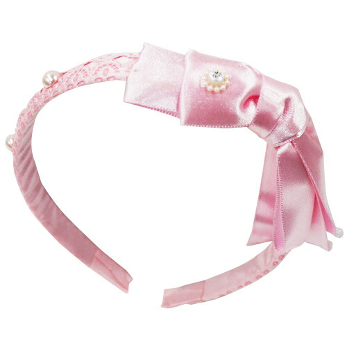 楽天市場】きらきらリボンカチューシャ|子供用 ピンク 発表会や入学式