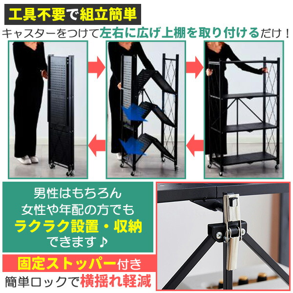 楽天市場】スチールラック 4段 スチール メタルラック スチール