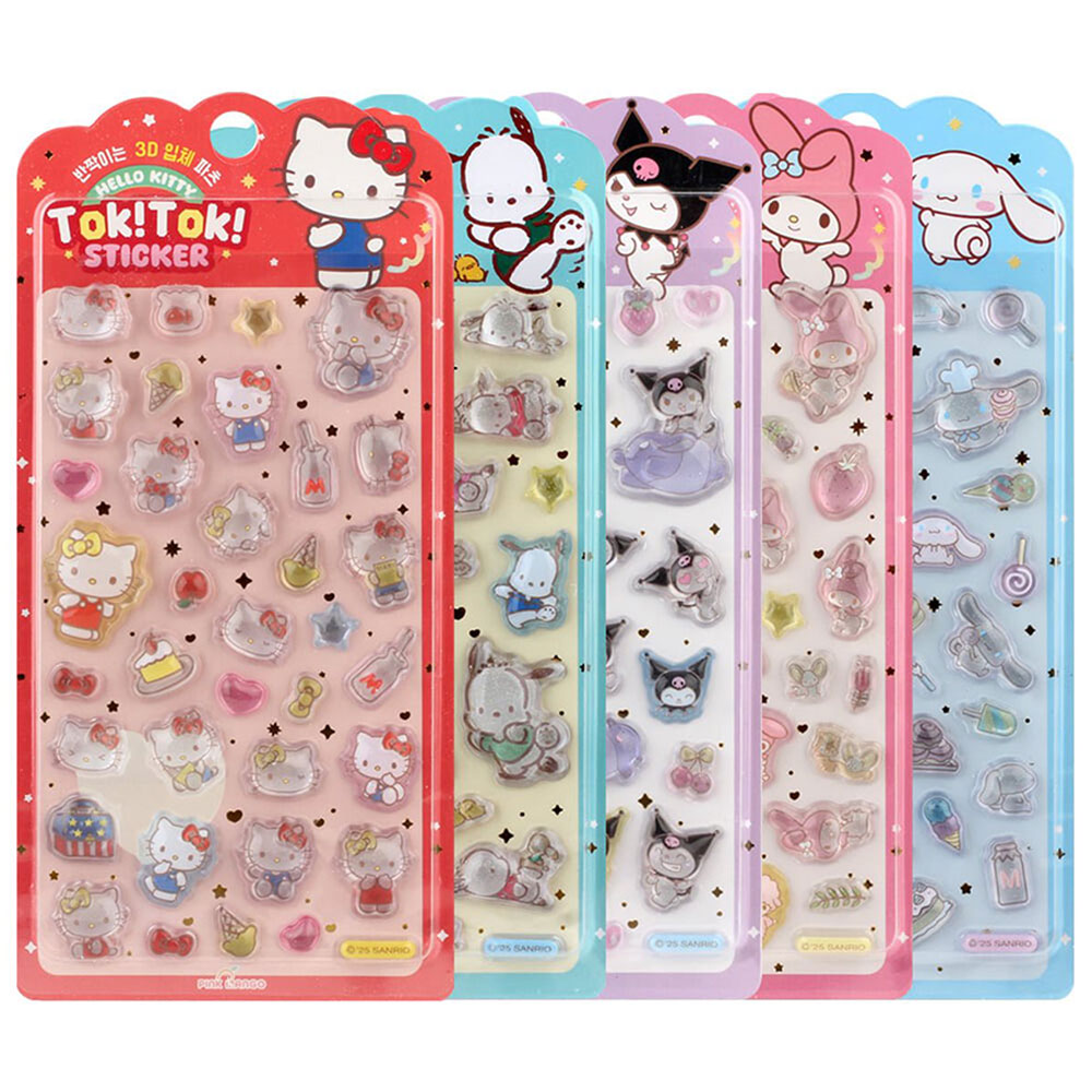 楽天市場】サンリオ 公式 韓国 TOKTOK 立体 ステッカー ハローキティ