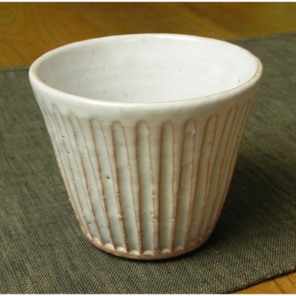 楽天市場】萩焼 ペア・フリーカップ（白・紫） 湯呑み : 萩焼工房 土和窯