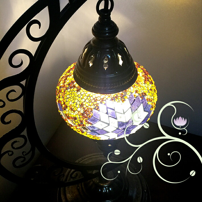 楽天市場】トルコモザイクランプムーンスタンドM トルコ ランプ ベッド