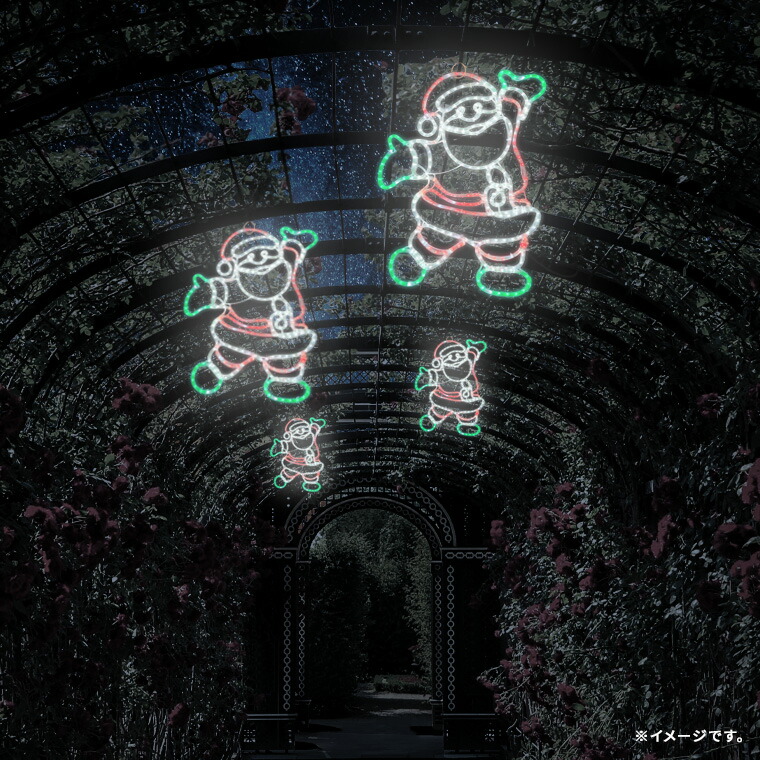 楽天市場】イルミネーション 屋外用 モチーフライト サンタクロース