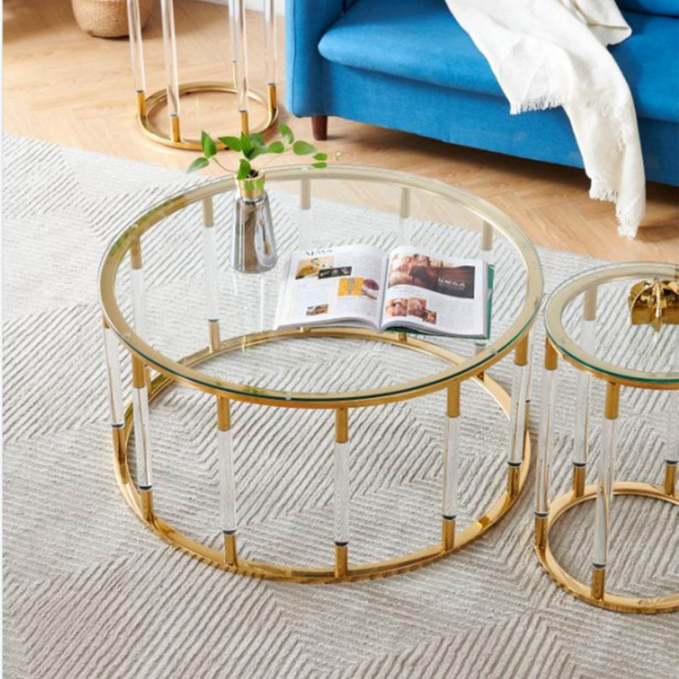 楽天市場】[ゴールド 大] VeroMan ローテーブル テーブル ラウンド