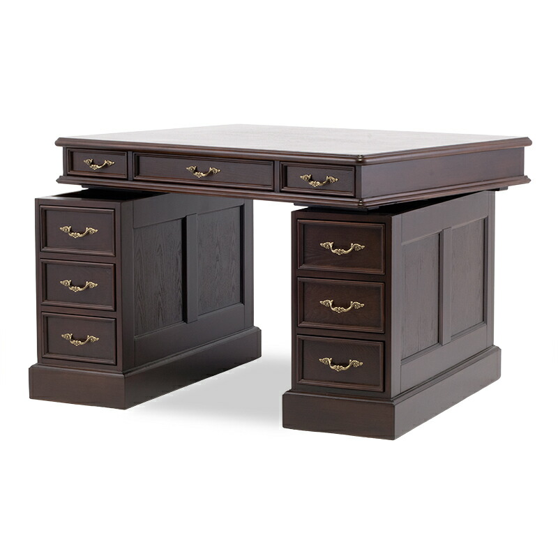 楽天市場】アンティーク調家具 デスク アンティーク 机 プレジデント