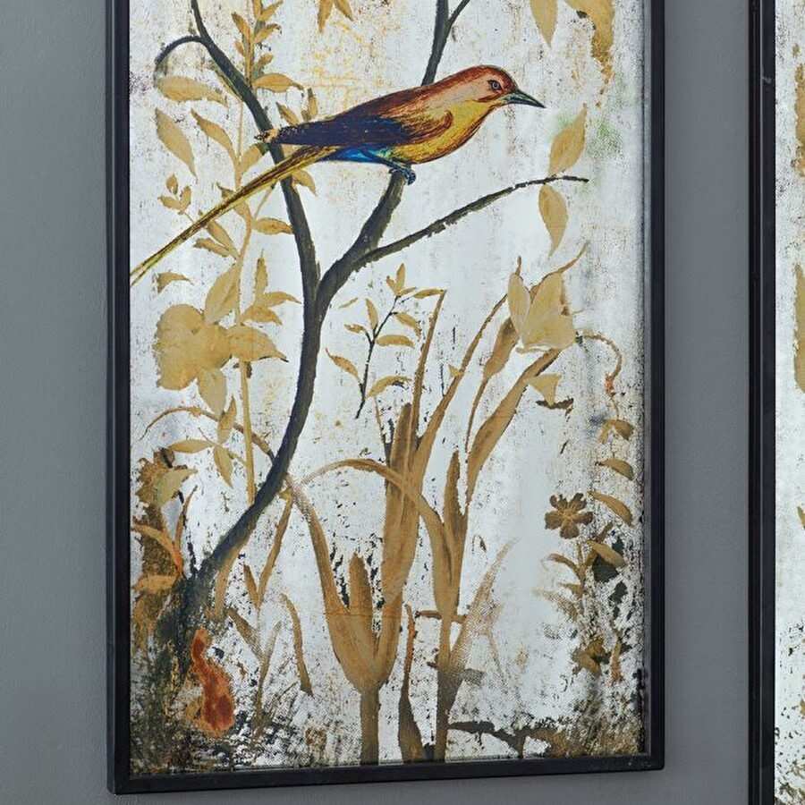 楽天市場】ミラーウォールデコレーション 鳥 バード 壁面装飾 壁掛