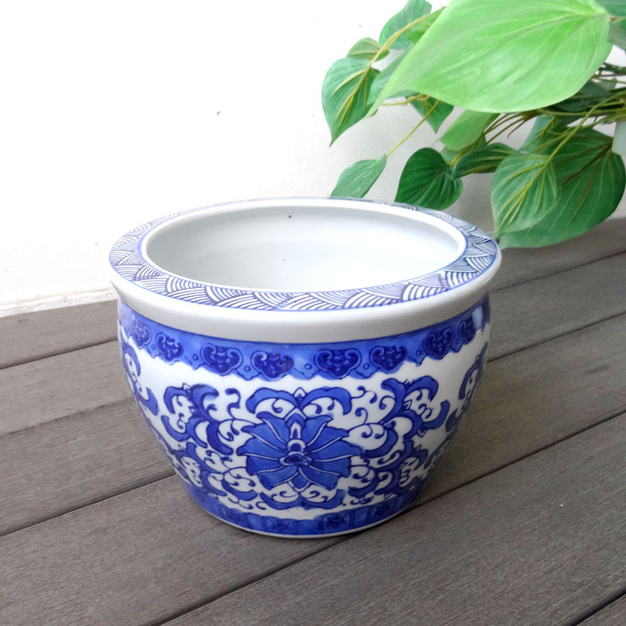 楽天市場】水鉢 睡蓮鉢 水盤 すいれん鉢 メダカ鉢 金魚鉢 陶器