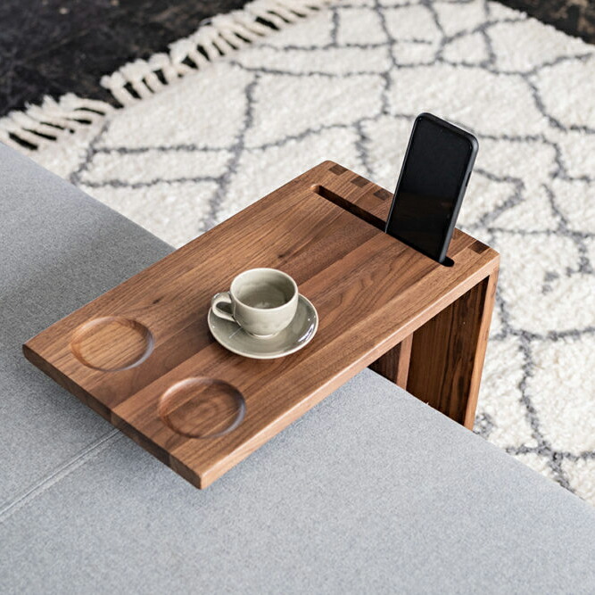 楽天市場】サイドテーブル ソファサイドテーブル ウォールナット