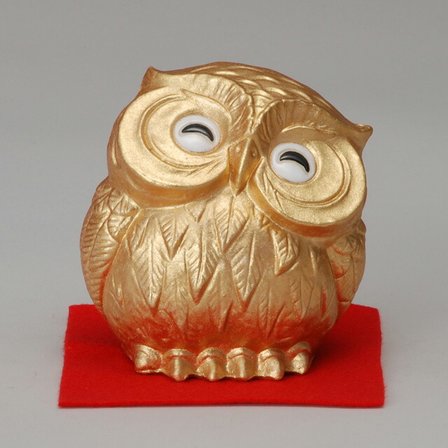 楽天市場】ふくろう フクロウ 置物 陶器 信楽焼き 金運UP 商売繁盛 不