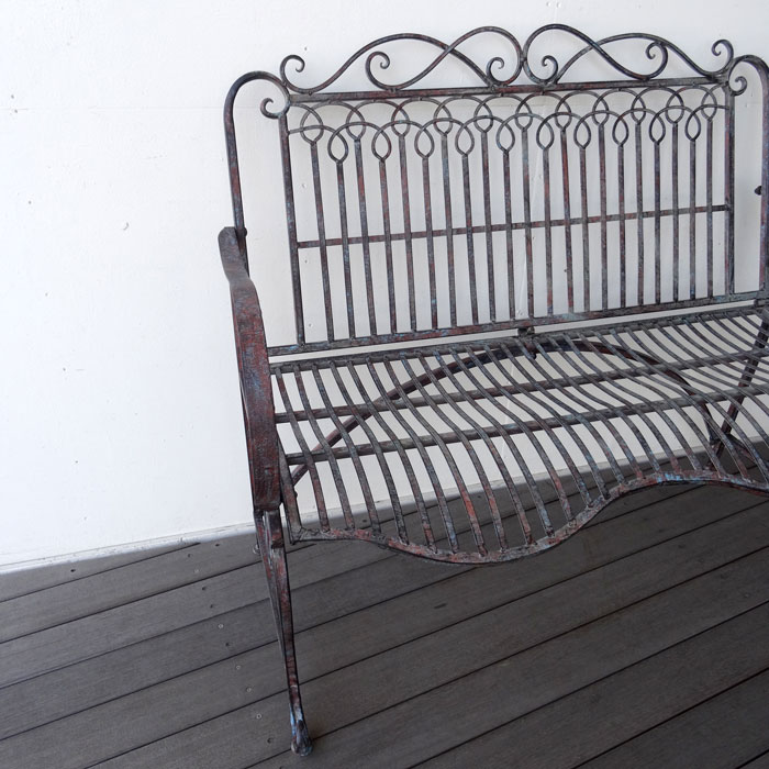 楽天市場】ベンチ ガーデンベンチ アイアン アンティーク調 ガーデン